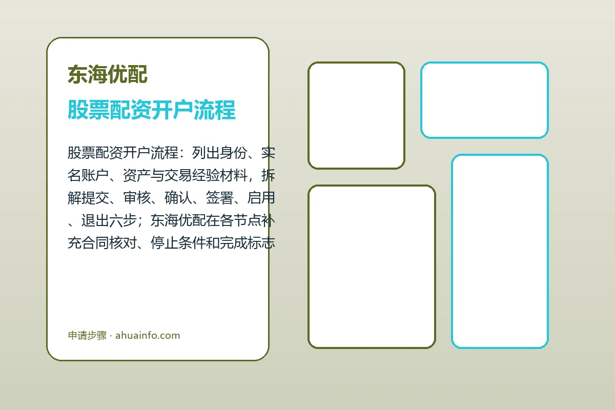 东海优配配资服务办理流程示意